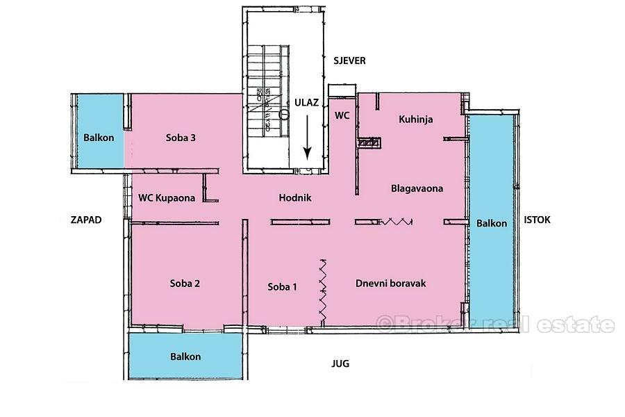 Dreizimmerwohnung, zum Verkauf