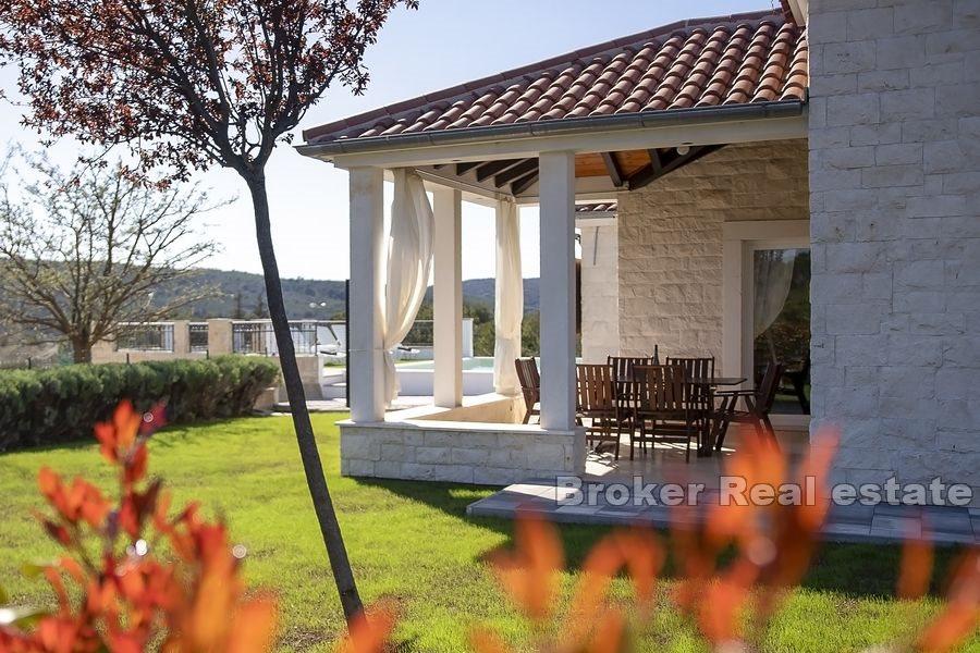 Stone house with pool