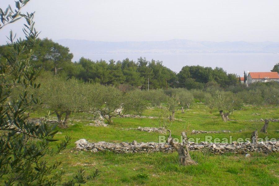 Building land with open sea view
