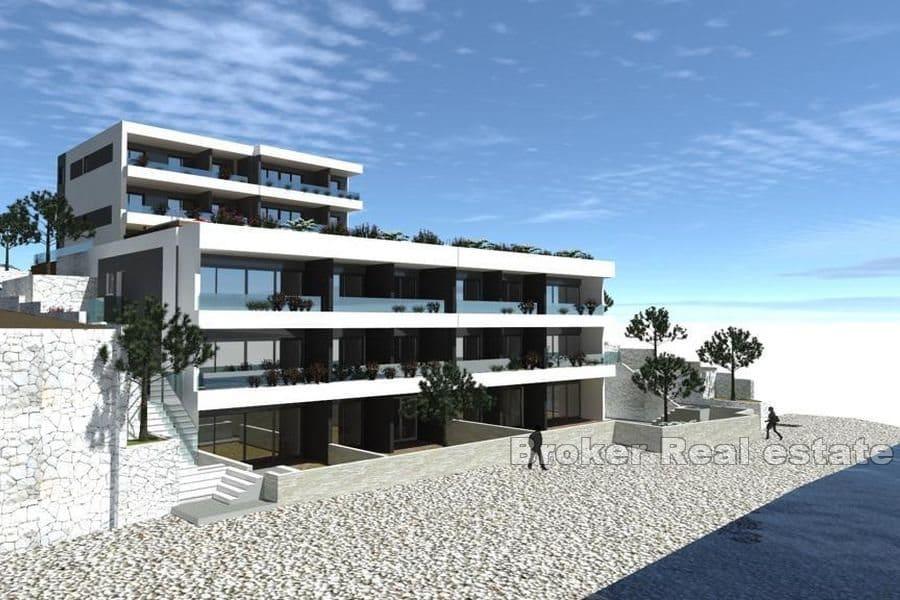 Nowo wybudowane apartamenty w pierwszym rzędzie do morza