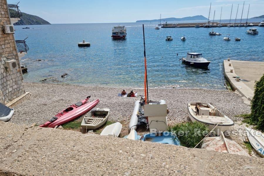 Building land on the beach
