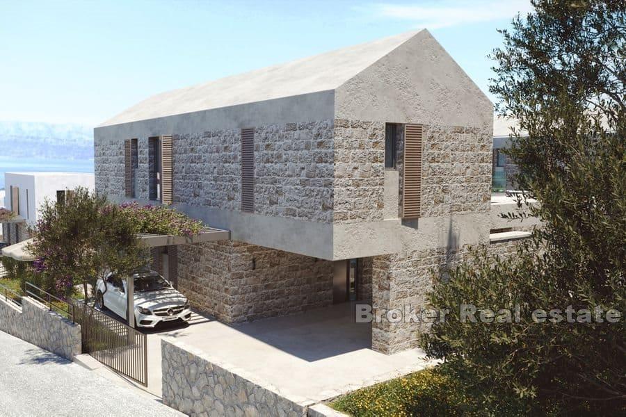 Modern villa med pool och havsutsikt