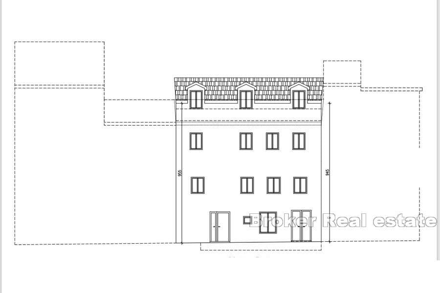 Casa in centro, roh bau