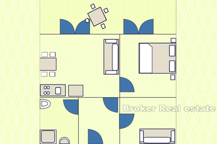 Kuća s bazenom, prvi red do mora