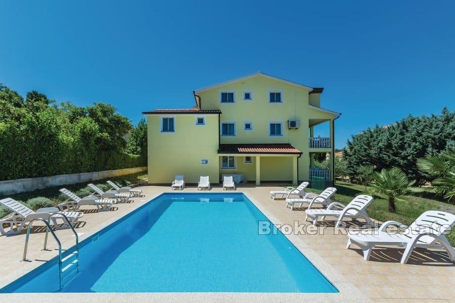 House with a pool on a spacious land
