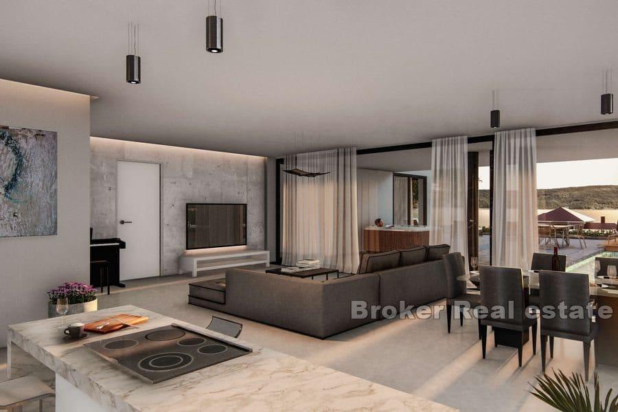 Luksusowy penthouse z widokiem na morze