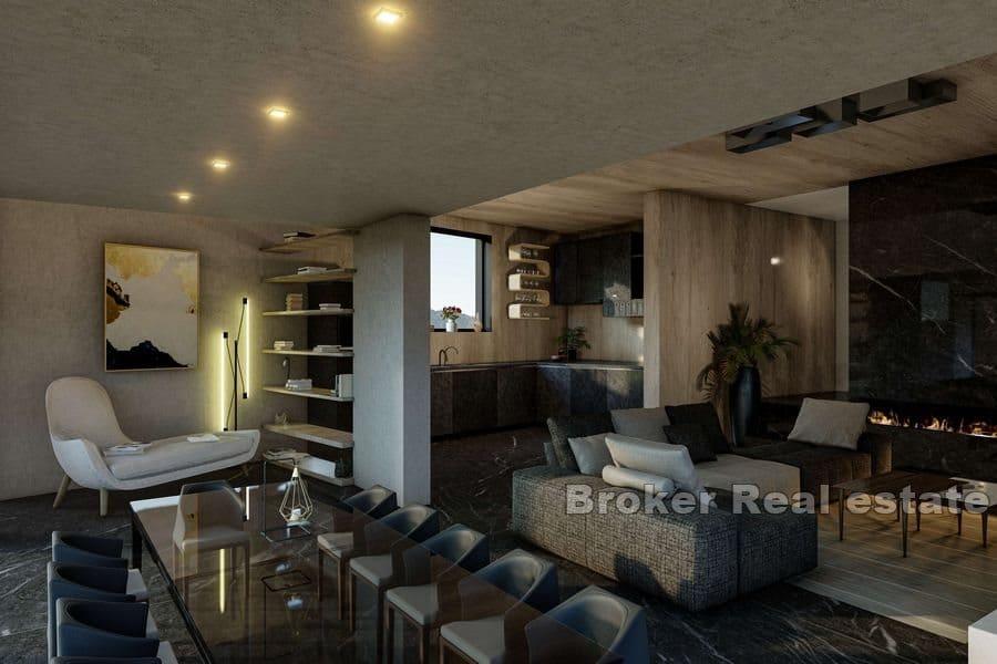 Apartments in the first row to the sea