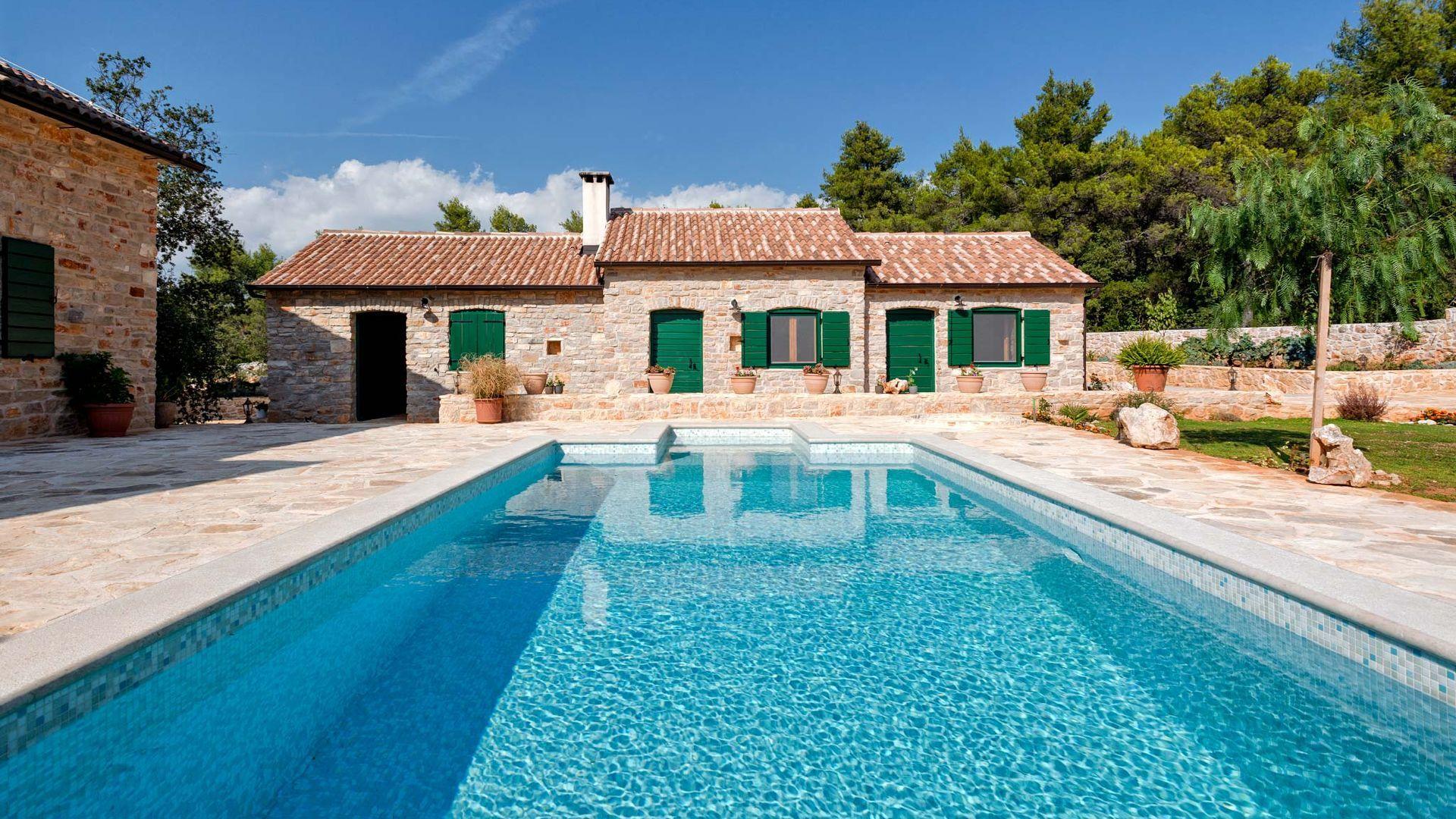 Unique property with stone houses