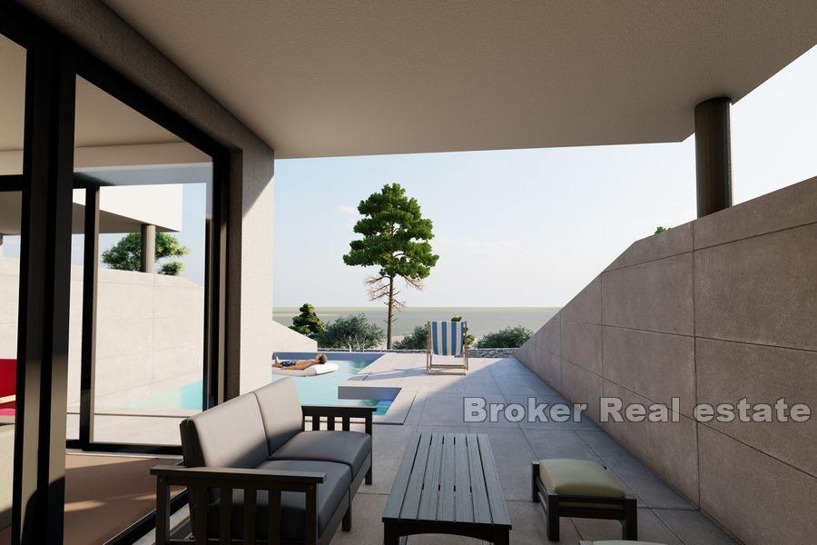 Dupleksleiligheter med basseng- og havutsikt