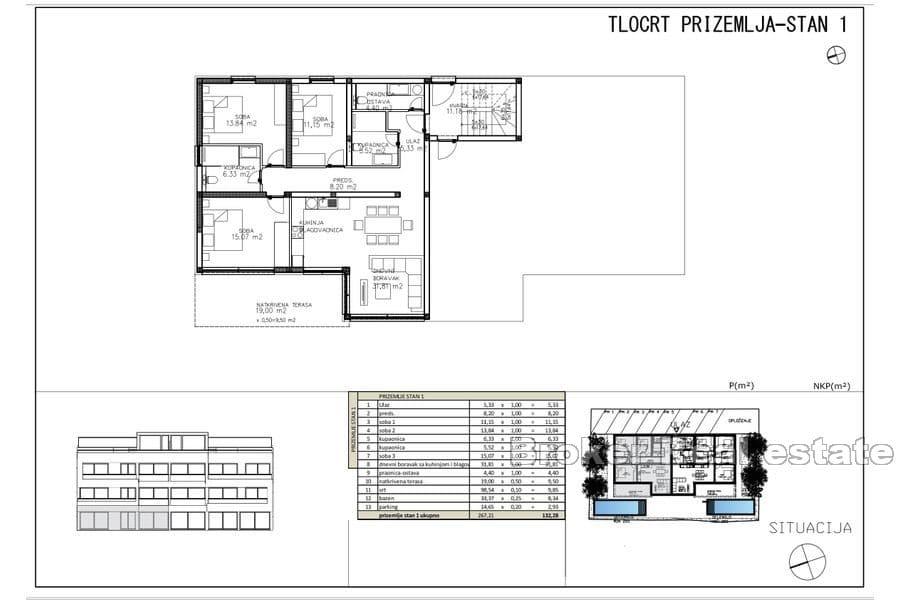 Appartement première rangée de la mer