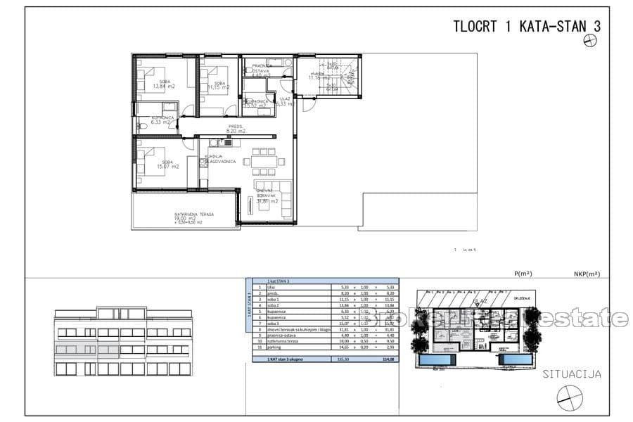 Appartement première rangée de la mer