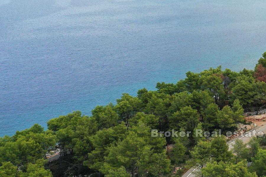 Byggnadsmark första raden till havet