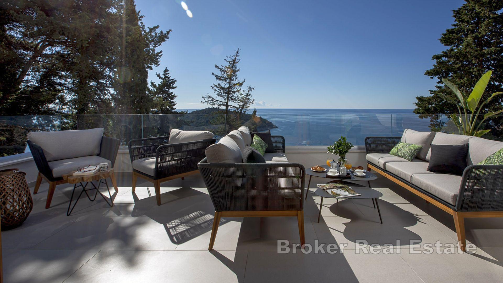 Vila s otevřeným výhledem na moře