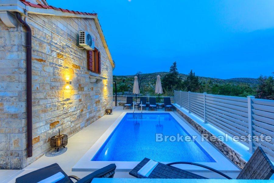 Stone house with pool