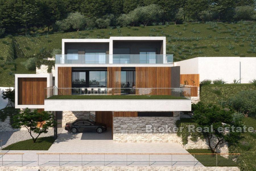 Land with a project and sea view