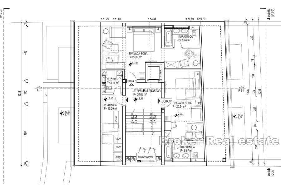 House for renovation, first row to the sea
