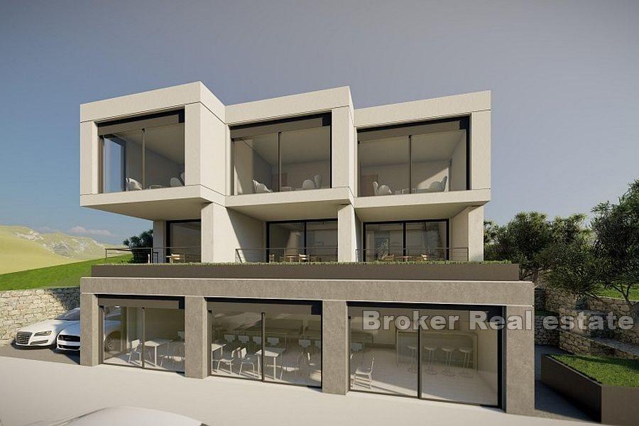 Terreno edificabile con progetto e vista sul mare