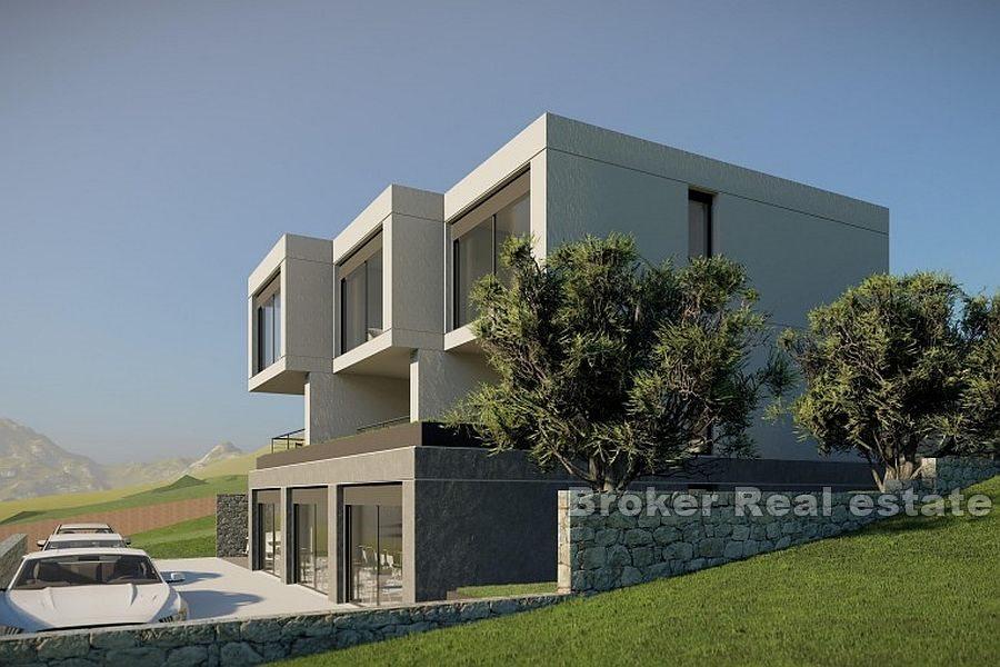 Terreno edificabile con progetto e vista sul mare