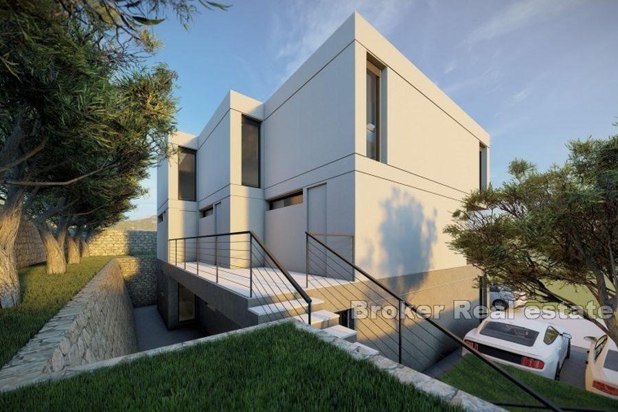 Terreno edificabile con progetto e vista sul mare