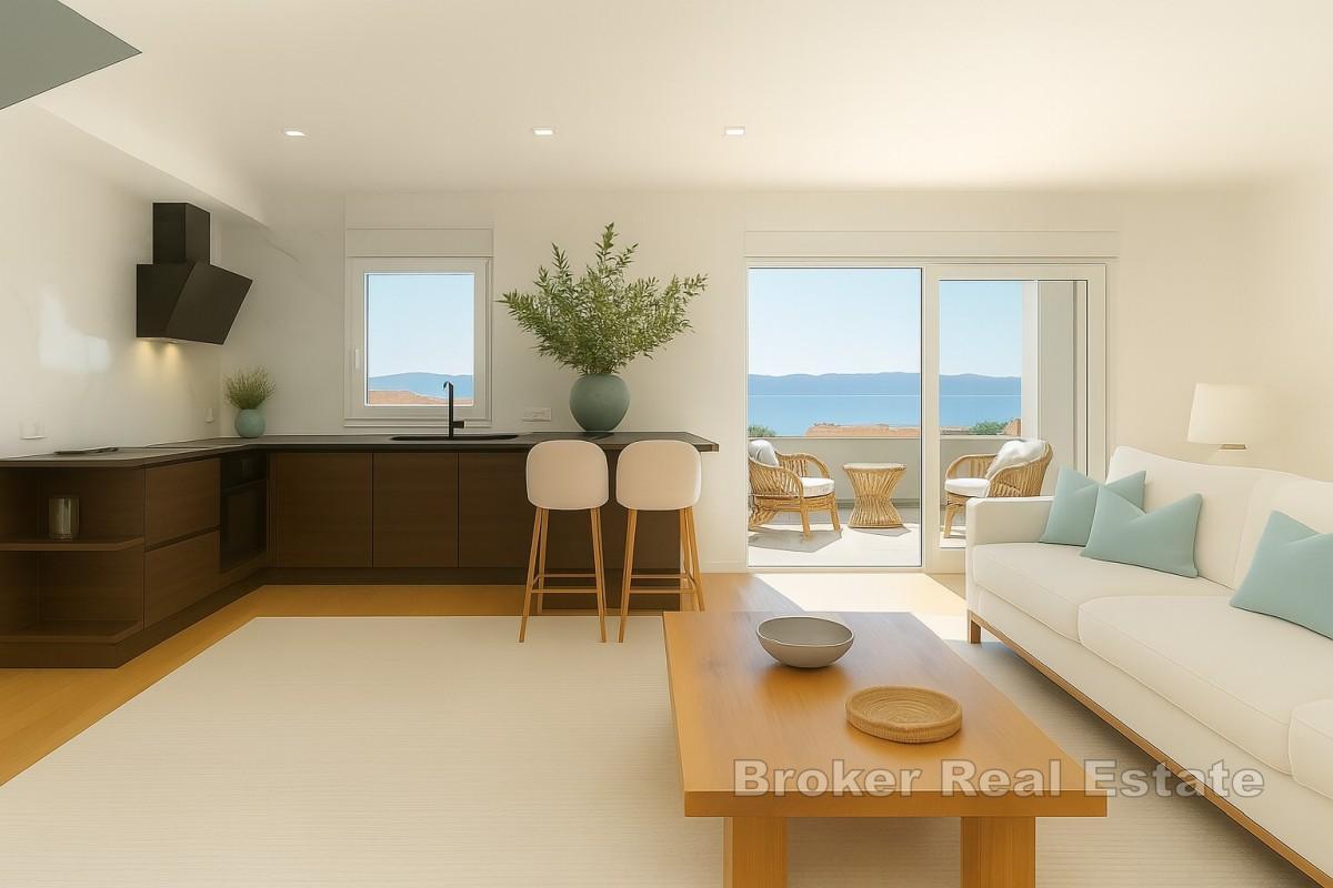 Spacieux penthouse avec vue sur la mer