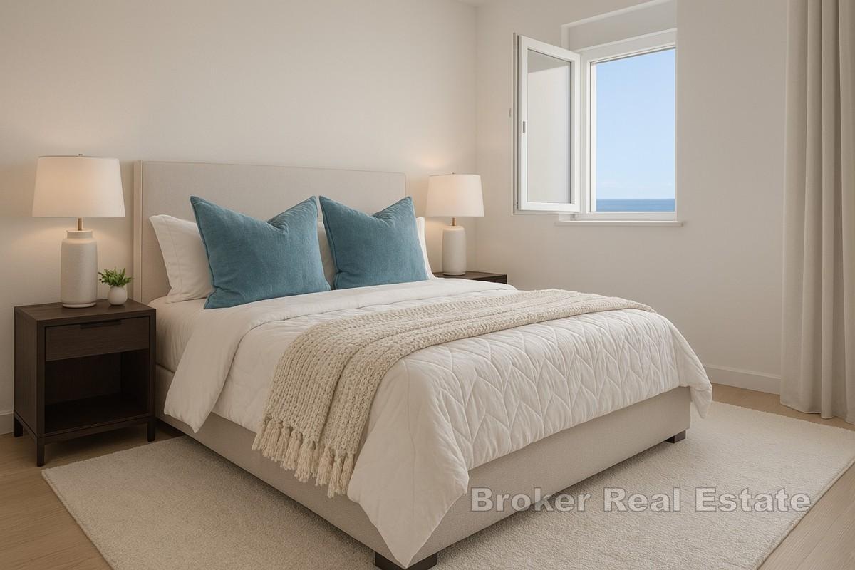 Rymlig takvåning med havsutsikt