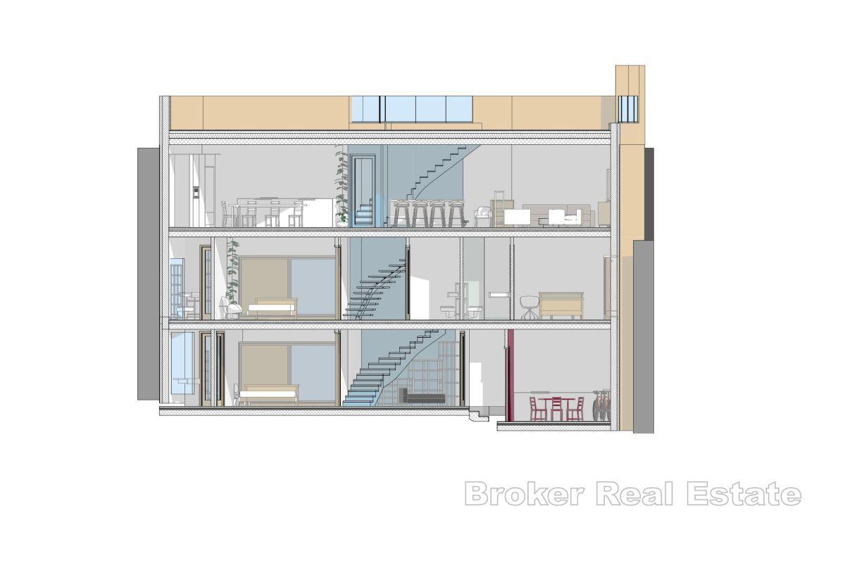 Dalmatisk steinhus for renovering med prosjekt