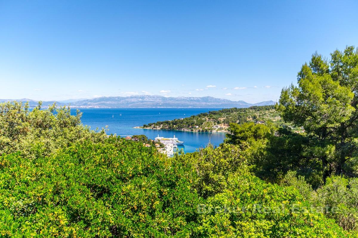 Byggmark med projekt
