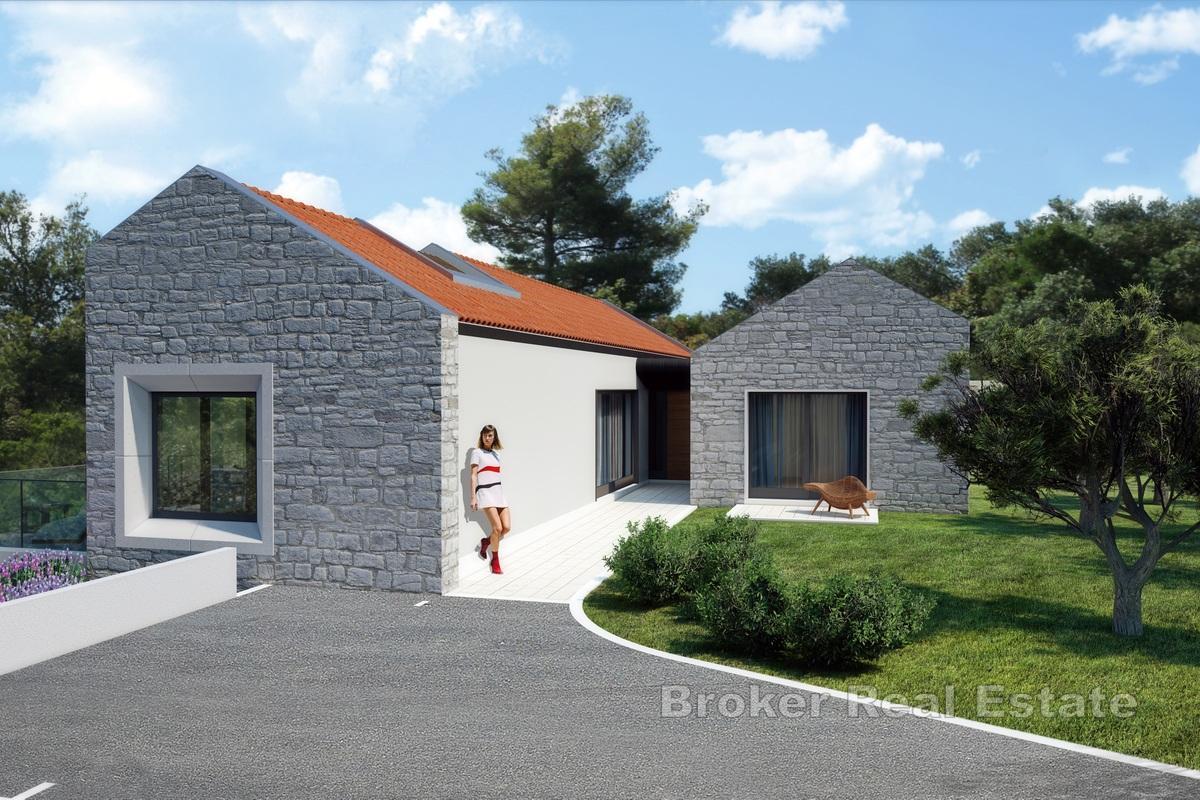 Byggmark med projekt