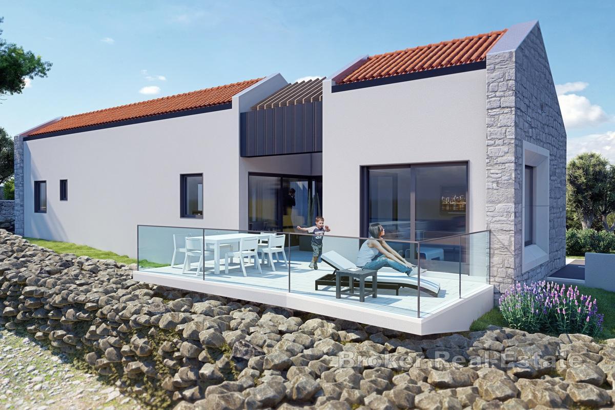 Byggmark med projekt