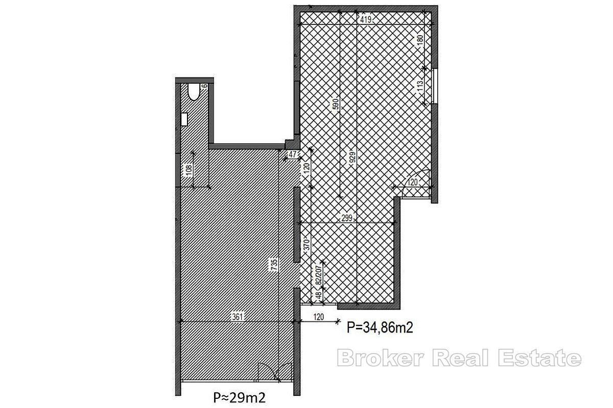 Næringslokaler til leie - med førsteklasses beliggenhet i Split