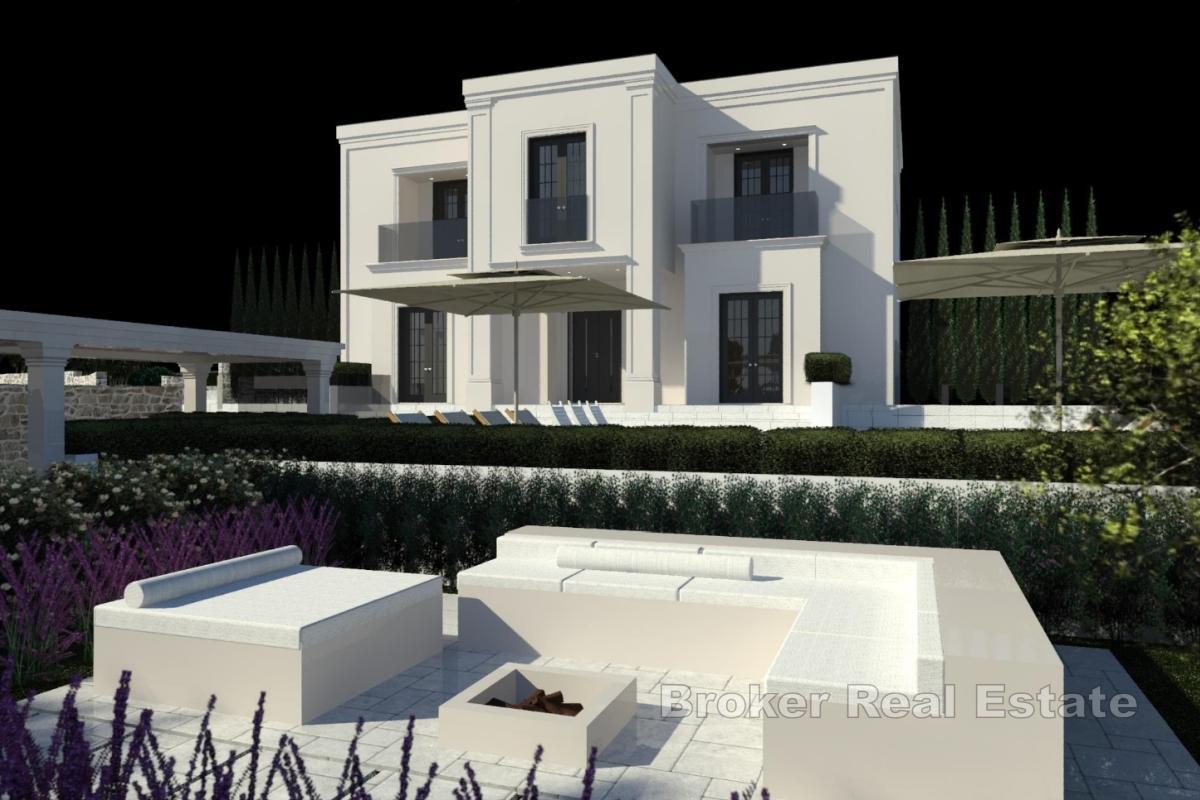 Attraktiv byggtomt vid havet, med konceptuell design