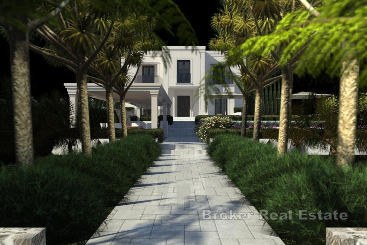 Attraktiv byggtomt vid havet, med konceptuell design