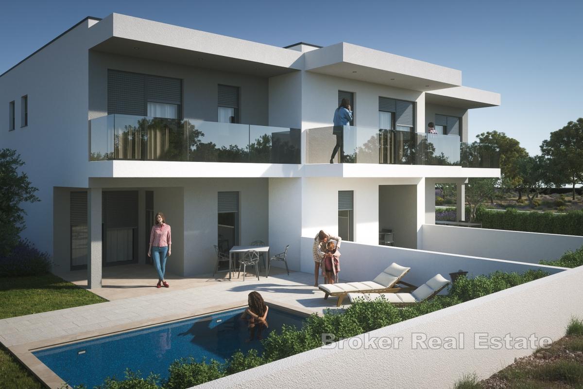 Nowoczesny apartament typu duplex z basenem