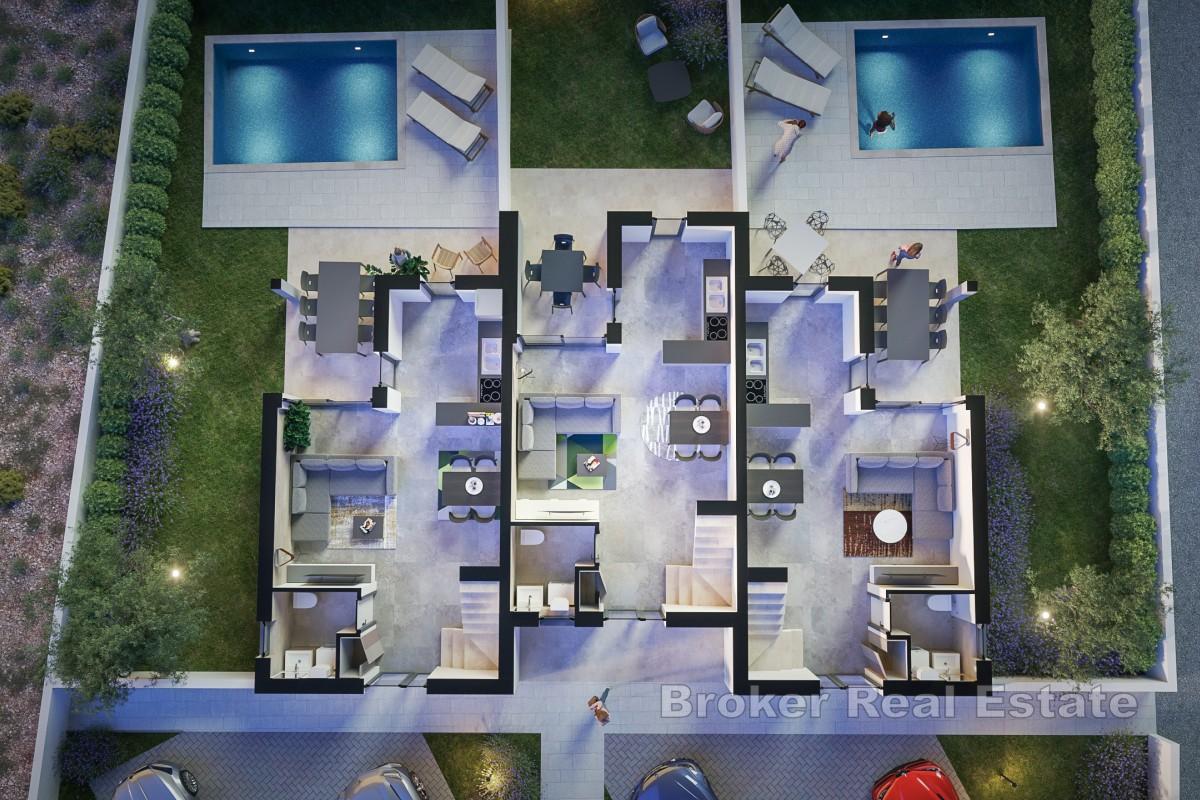 Appartement duplex moderne avec piscine près de Zadar