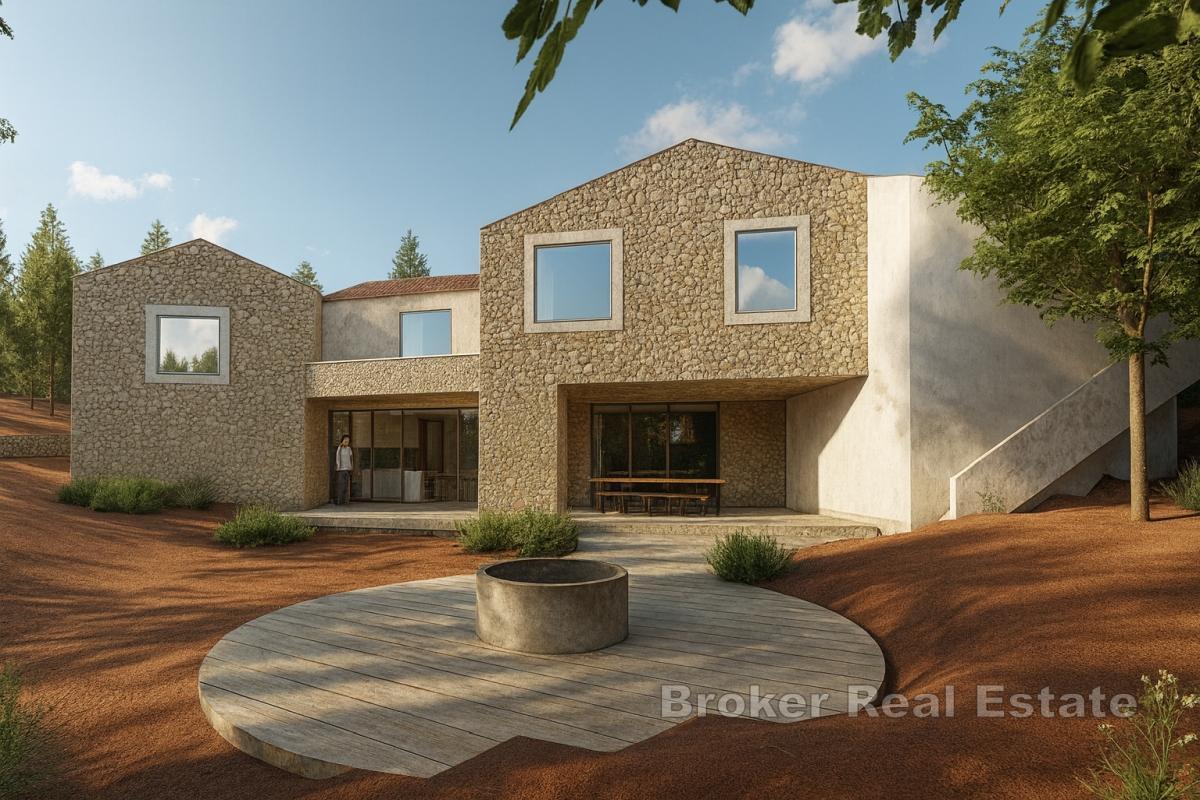 Villa med basseng i hjertet av naturen
