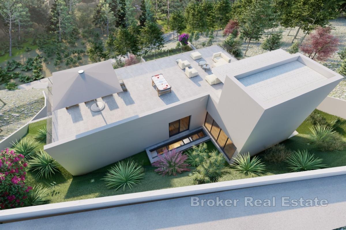 Baugrundstück mit Projekt und Meerblick