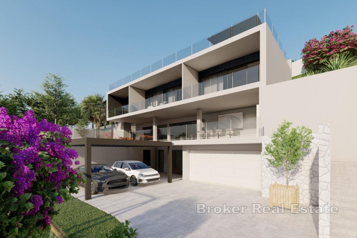 Baugrundstück mit Projekt und Meerblick