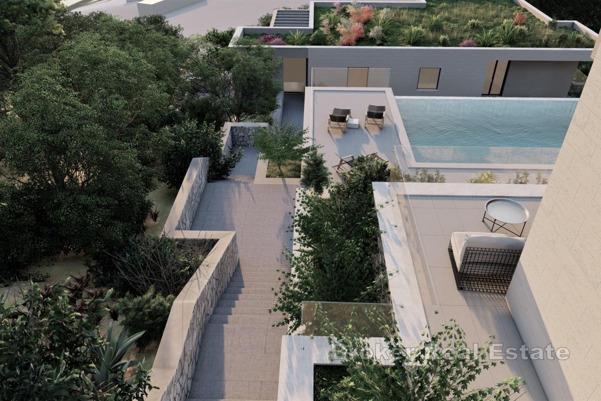 Byggtomt med panoramautsikt över havet