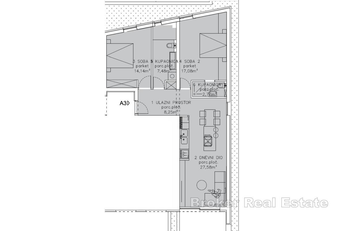 Zwei-Zimmer-Wohnung mit Terrasse