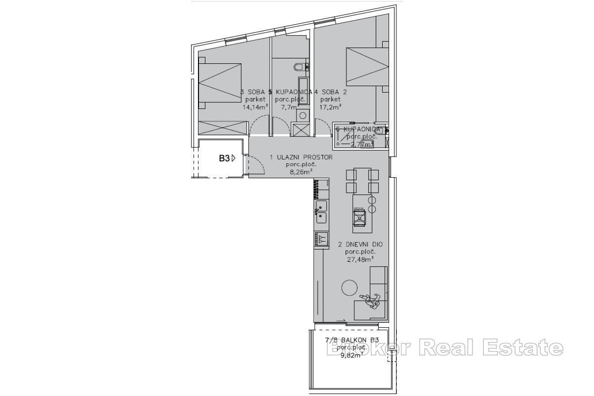 Prostran dvosoban stan na atraktivnoj lokaciji