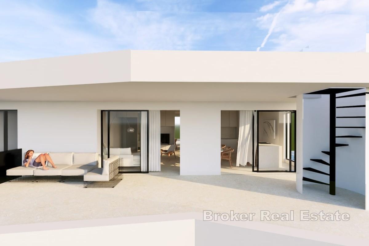 Penthouse w nowym budynku z widokiem na morze