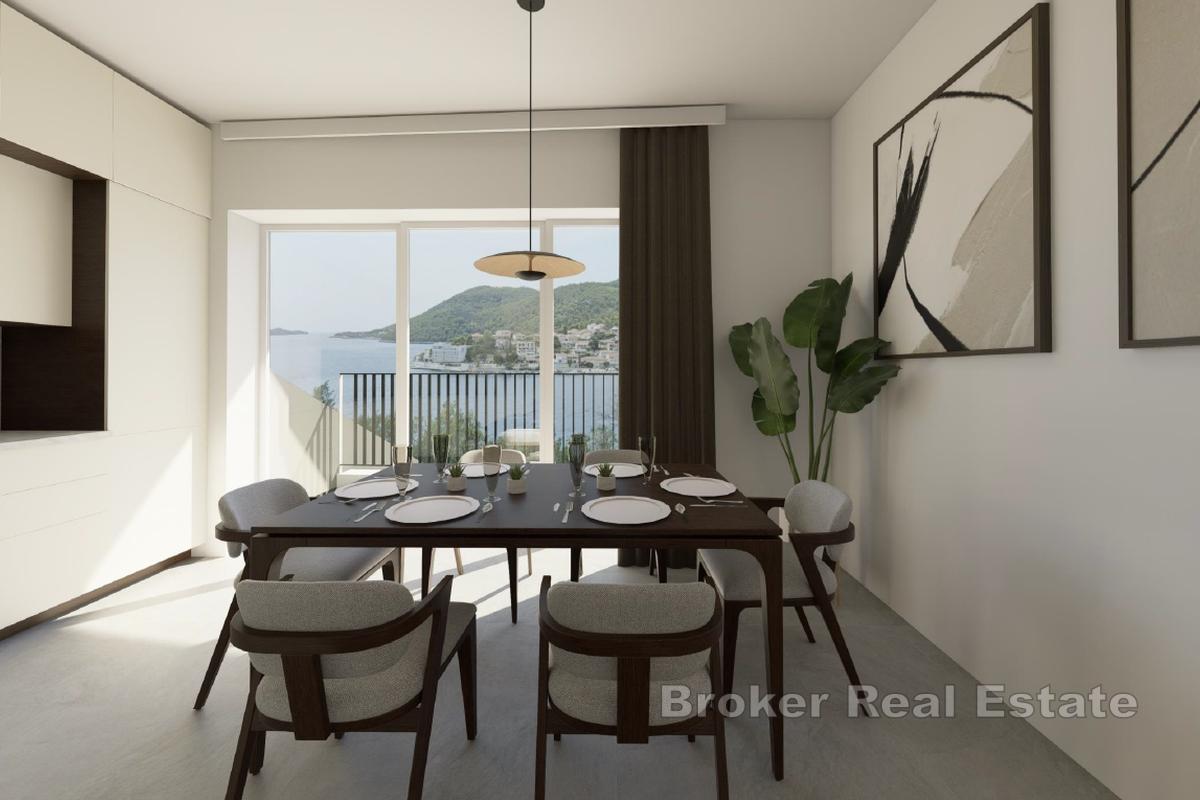 Duplexlägenhet i andra raden från havet