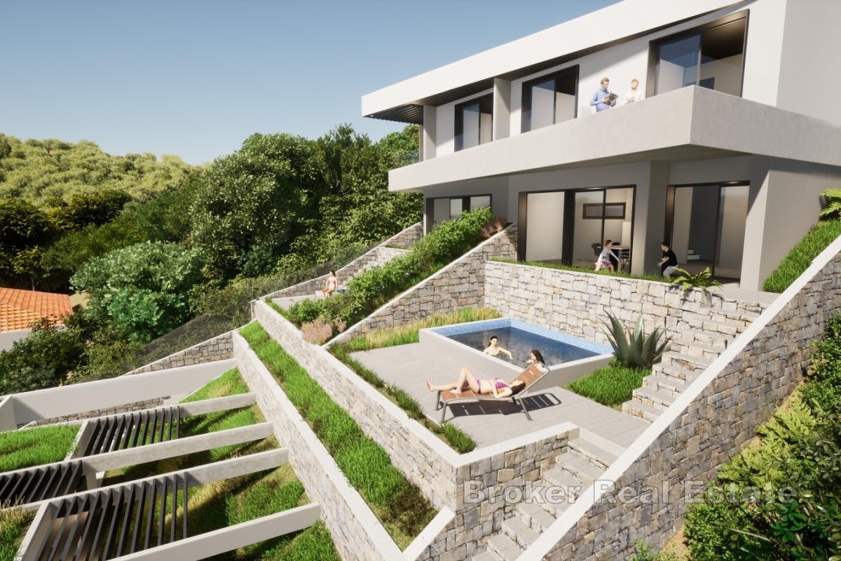 Maisonette-Wohnung in einem Neubau in zweiter Reihe zum Meer