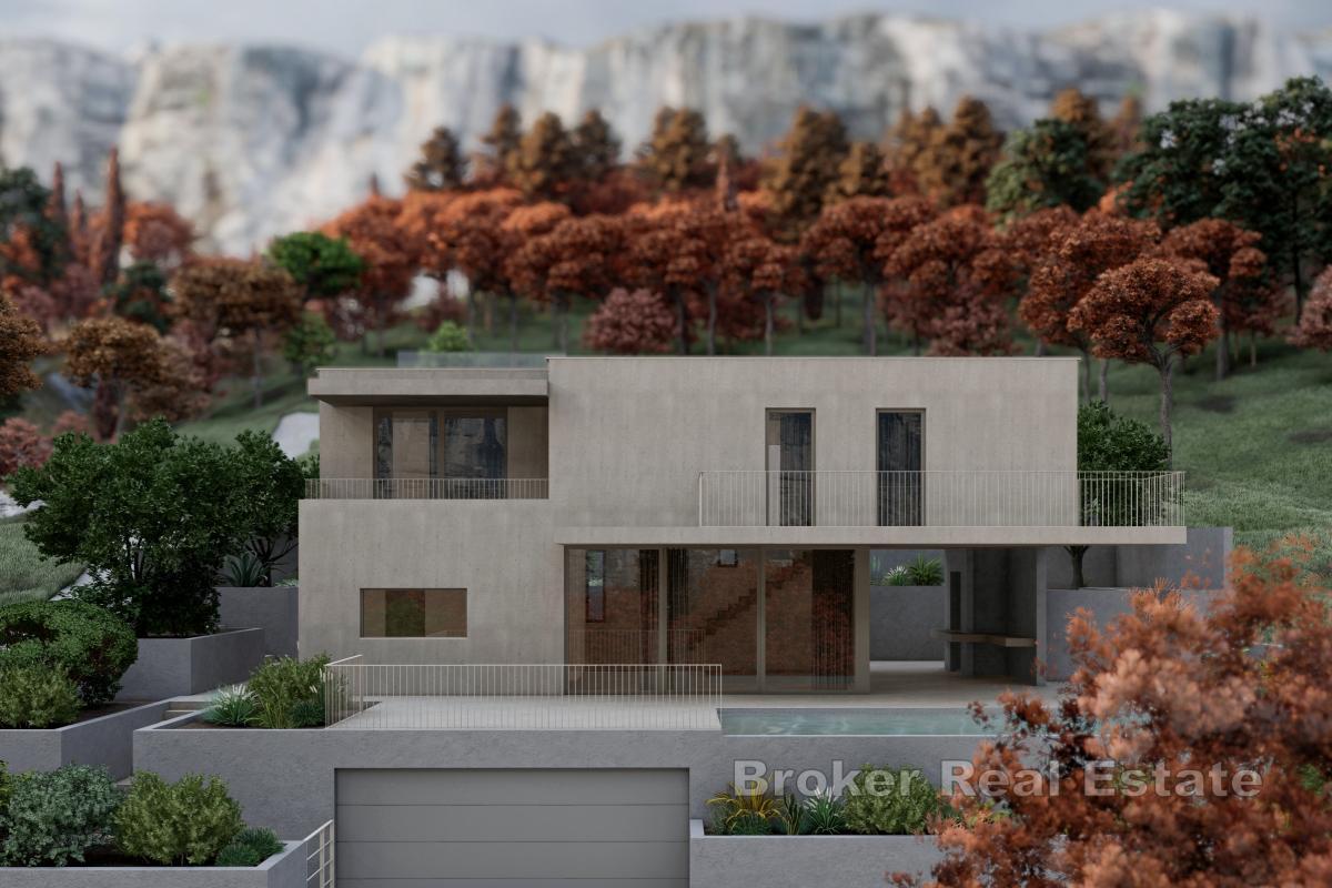 Tomt med bygglov och projekt