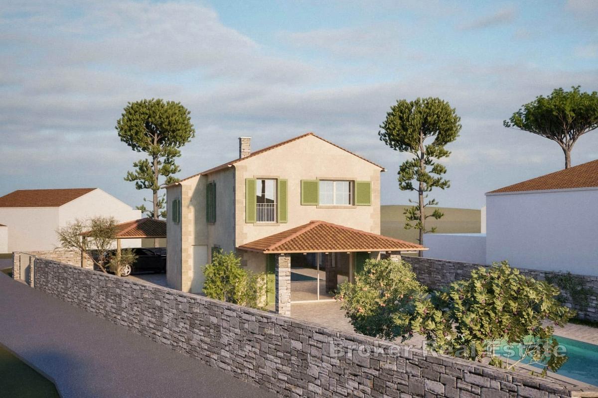 Byggmark med projekt