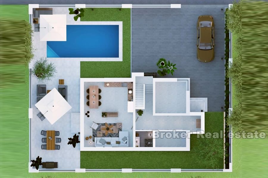 020 2022 216 near sibenik modern villa with pool for sale