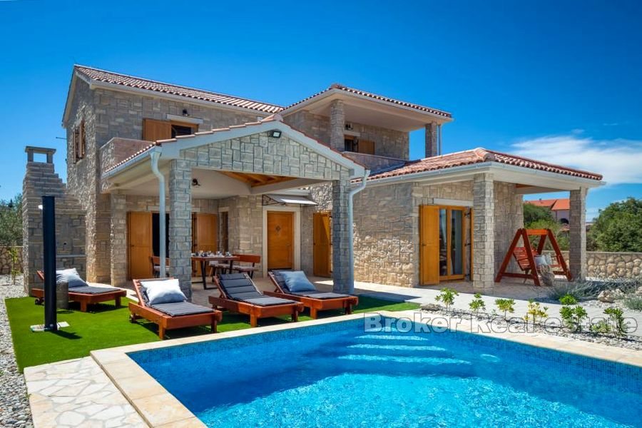 001 2016 430 island ugljan luxury stone villa with pool for sale
