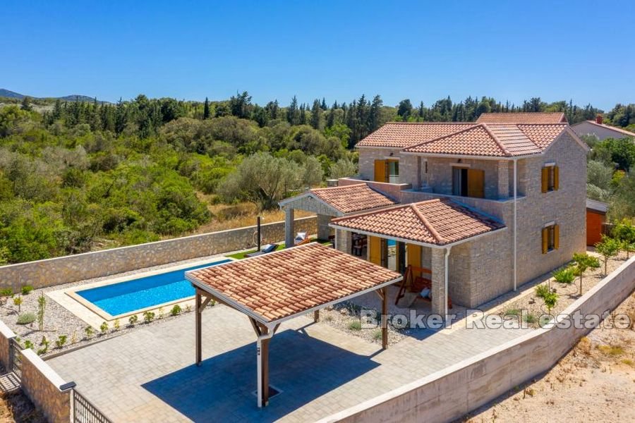 004 2016 430 island ugljan luxury stone villa with pool for sale