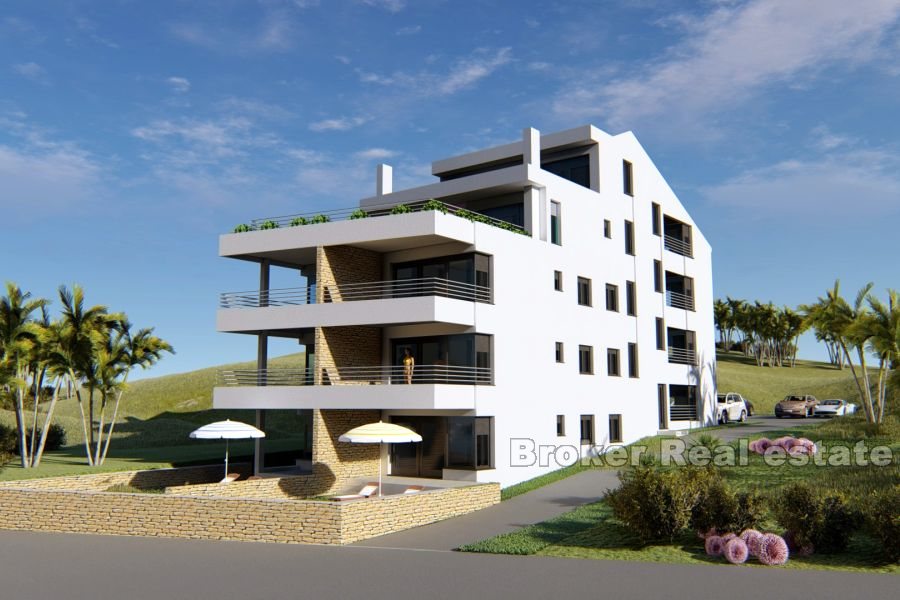 0009 2022 311 Pag villa with luxury apartments first row to the sea