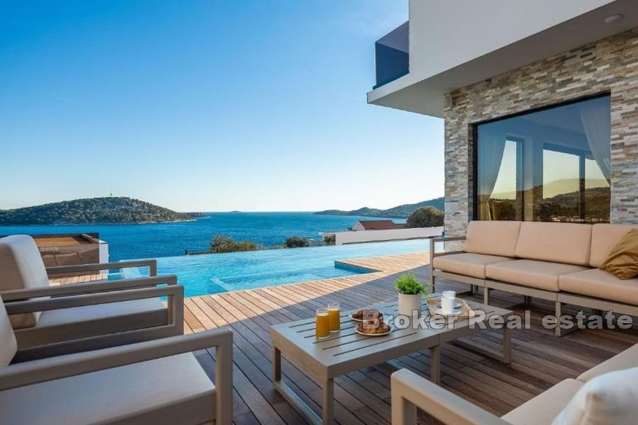 001 2025 87 Rogoznica Luxury villa with spectacular sea view for sale